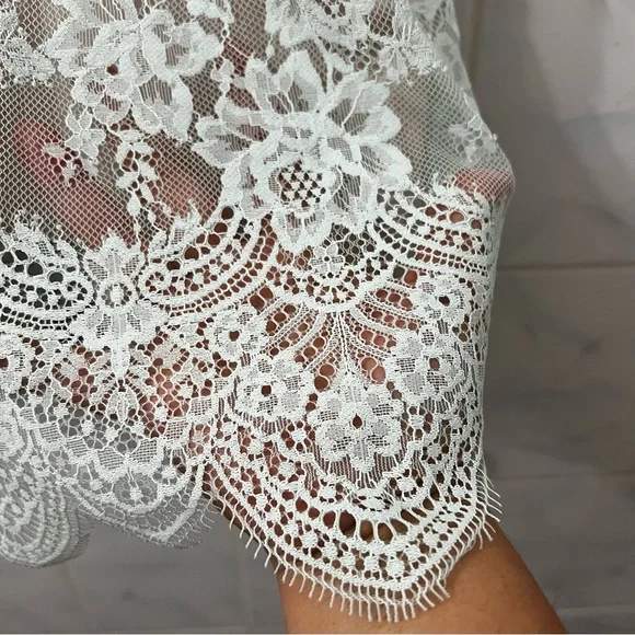 Victoria’s Secret XS Green Babydoll Y2K Coquette Mini Fairy Lace Mini Dress - Picture 6 of 13